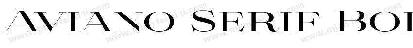 Aviano Serif Bold Regular字体转换
